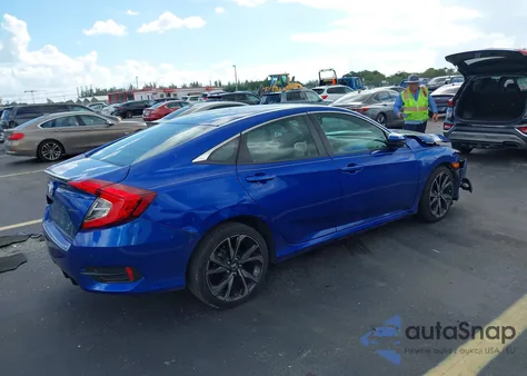 2021 Honda Civic Sport z USA, uszkodzony, nr VIN 2HGFC2F89MH533770